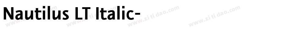 Nautilus LT Italic字体转换